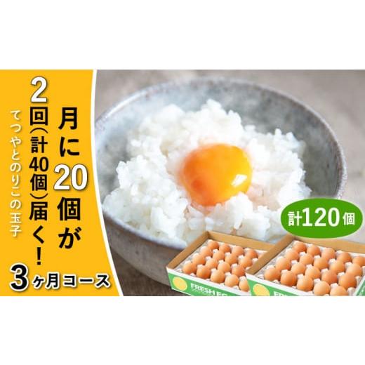 ふるさと納税 福岡県 糸島市 [月2回 × 20個 3ヶ月コース][7日・21日ごろ出荷]卵 てつやとのりこの玉子 全6回定期便 糸島市 / 板垣ファーム 卵 たまご …