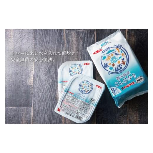 ふるさと納税 栃木県 益子町 DD003　【先行予約】パールライス ごはん 栃木県産コシヒカリ　72パック　ライスパック　パックライス　レンチン 