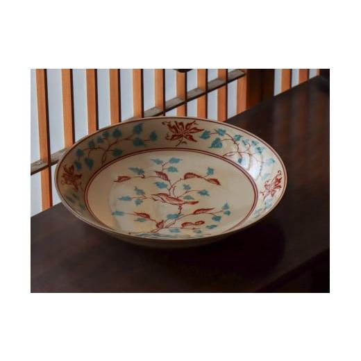 ふるさと納税 食器・グラス 皿 佐賀県 有田町 有田焼 粟田花鳥絵 6.5寸皿 21cm 山忠 食器 器 うつわ 皿 深皿 メイン皿 盛皿 ボウル サラダボウル アンティーク…の画像