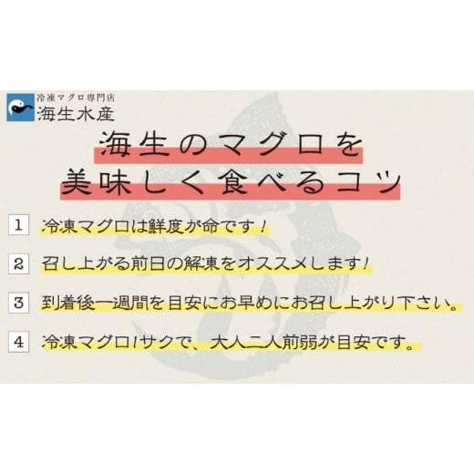 ふるさと納税 マグロ 静岡県 静岡市 冷凍 鮪 メバチマグロ 味わいセット（上赤身）静岡市 天然 まぐろ トロ マグロ 海生水産 海の幸_7
