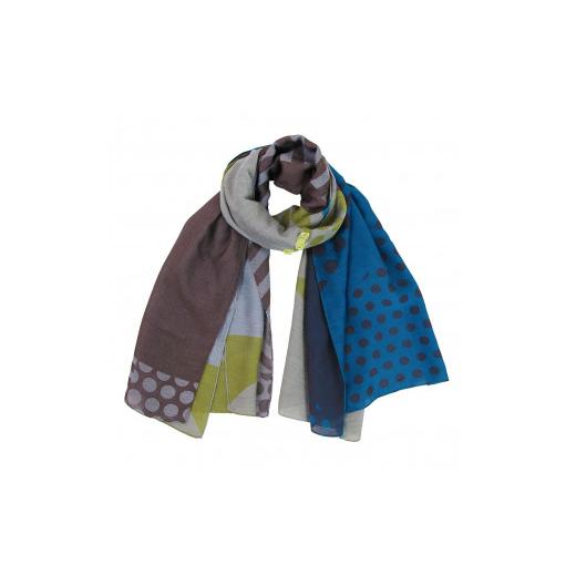 ふるさと納税 小物 ストール・マフラー 兵庫県 西脇市 65-1 POLS コットン・レイヤーストール (SL-0006-BRN) SL-0006-BRN