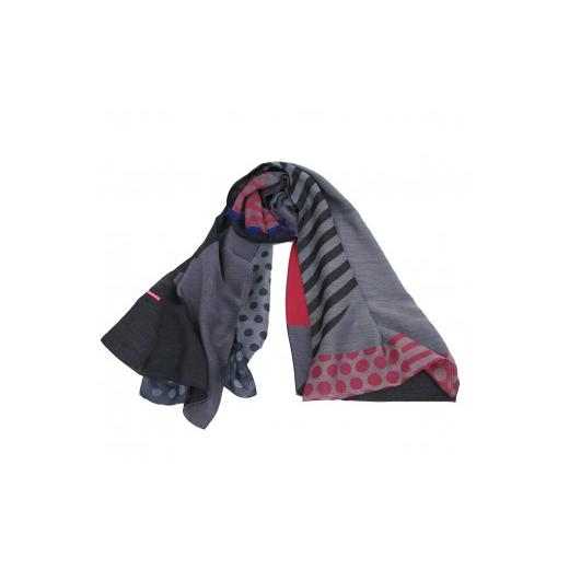 ふるさと納税 小物 ストール・マフラー 兵庫県 西脇市 65-1 POLS コットン・レイヤーストール (SL-0006-NVY) SL-0006-NVY