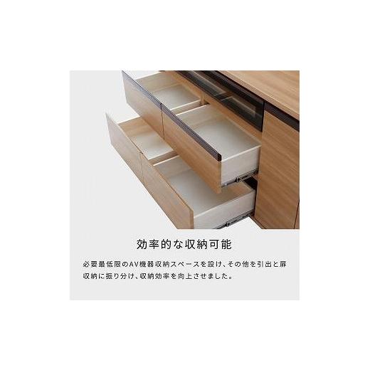 ふるさと納税 家具 福岡県 大川市 ブレイク １５０AVボードH ハイタイプ オークブラウン モーブル 大川家具 オークブラウンの画像