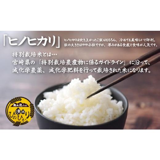 ふるさと納税 宮崎県 小林市 【お米の定期便／12か月コース】霧島連山の湧水ヒノヒカリ特別栽培米（定期便 国産 米 精米済み 送料無料） 