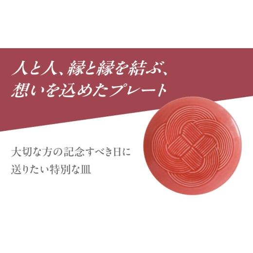ふるさと納税 食器・グラス 皿 岐阜県 瑞浪市  美濃焼 結 19中皿 赤 2枚セット 瑞浪市 ／ JS企画 ／ 小田陶器 食器 プレート 皿 AZAZ165 赤_3