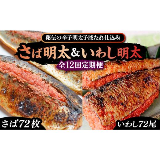 ふるさと納税 魚貝類 明太子 福岡県 豊前市  全12回定期便 さば明太6枚・いわし明太6尾セット《豊前市》 株式会社マル五 VCL083_1