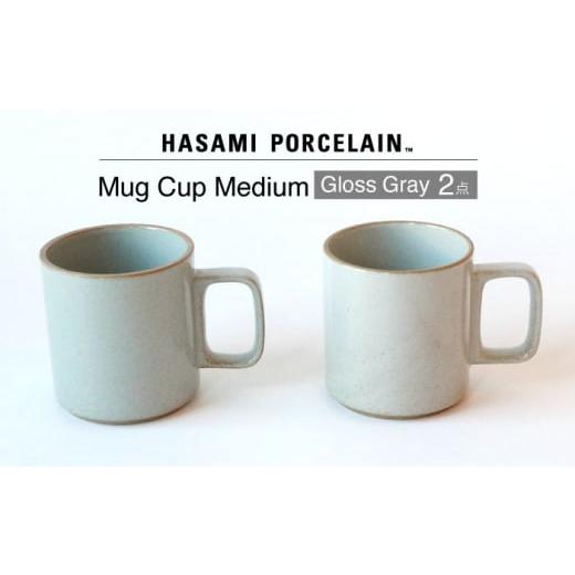 ふるさと納税 長崎県 波佐見町 【HASAMI PORCELAIN】マグカップ グロスグレイ 2点セット 食器 皿【東京西海】【ハサミポーセリン】 [DD196]｜furusatochoice｜02