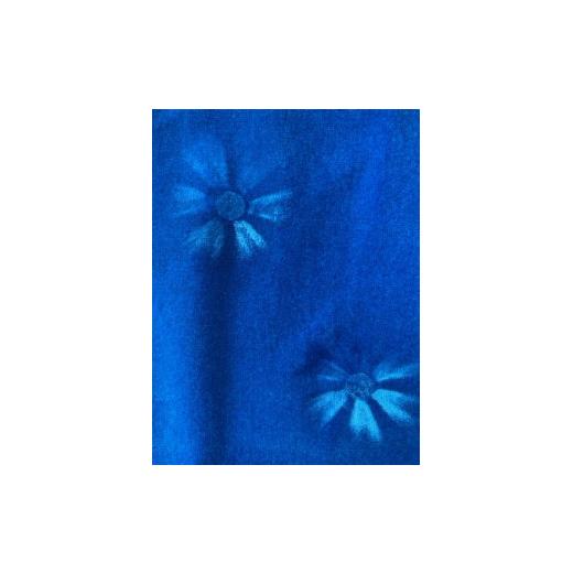 ふるさと納税 和歌山県 橋本市 【モケットフラワー ブルー】金華山 ブルドッグ 金華山生地を使用した ぬいぐるみ モケットフラワー ブルー