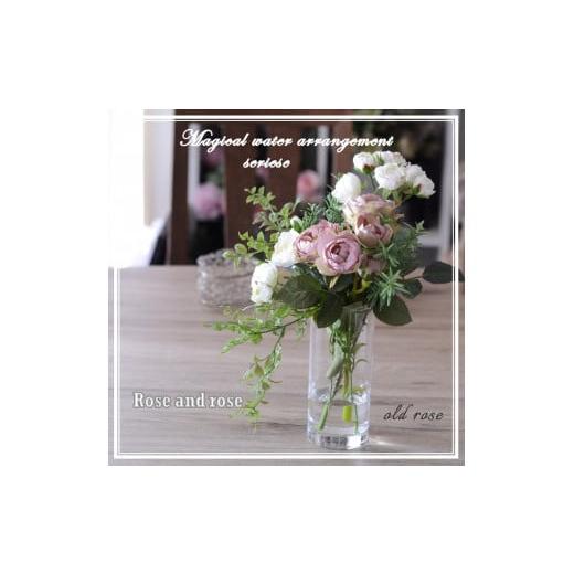 ふるさと納税 雑貨・日用品 インテリア 東京都 武蔵野市 お手入れ不要・まるで本物の水「マジカルウォーターアレンジ・ローズ」lilac pink 光触媒加工スプレー…