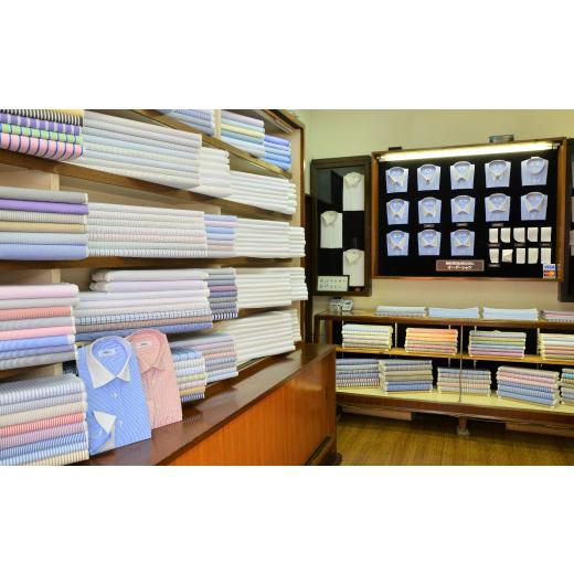 ふるさと納税 服 男 東京都 武蔵野市 オーダーワイシャツお仕立券 (C) 若林ワイシャツ店 国産生地 ワイシャツ ビジネス オーダーメイド 日本製の画像