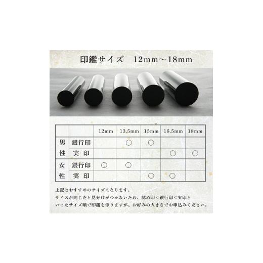 ふるさと納税 伝統技術 京都府 - 印鑑 黒水牛 銀行印 1本 小 ( 12mm ) 手彫り印鑑 ケース付き 印章 はんこ 判子 プレゼント 贈答 新生活 祝 結婚 婚約 夫婦 父…の画像