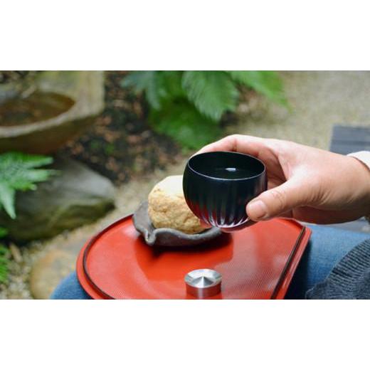 ふるさと納税 京都府 - 手作り 漆器 × 金属 sukuf black ペア 湯呑 ぐいのみ 小鉢 天然木 本漆  伝統工芸 ぐい呑み ぐい飲み 酒器｜furusatochoice｜07