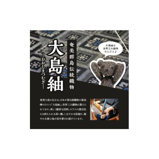 ふるさと納税 人形 鹿児島県 和泊町  大島紬ベア W040-002uの画像