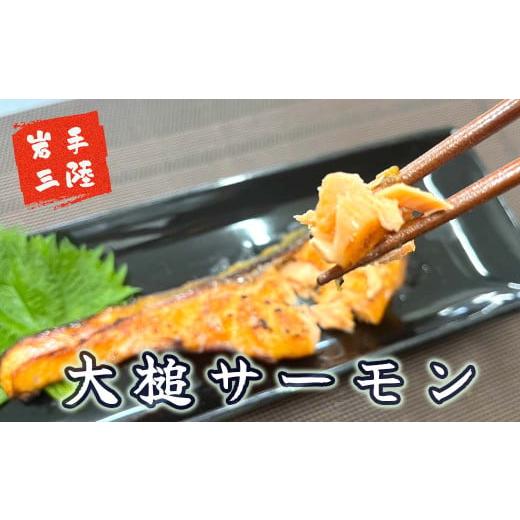 ふるさと納税 魚貝類 鮭 岩手県 大槌町  6ヶ月定期便 大槌サーモン ひと塩切り身8切(1切れ真空包装約80g〜100g)×6回 計48切 15の画像