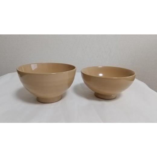 ふるさと納税 食器・グラス 皿 秋田県 湯沢市 川連漆器 白漆・夫婦飯椀 遠田漆器店 H2-6101の画像