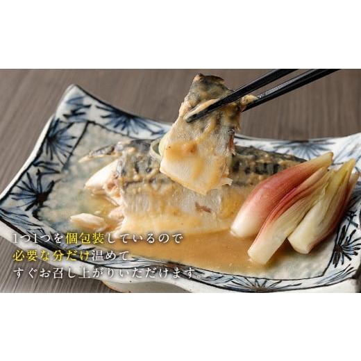 ふるさと納税 魚貝類 福岡県 遠賀町  6回(隔月)定期便 骨取り 天然トロさばフィレの味噌煮 15切れ 計1.5kg×6回 ( 個包装 ・ 真空パック入り ) 鯖 さば 味噌煮の画像