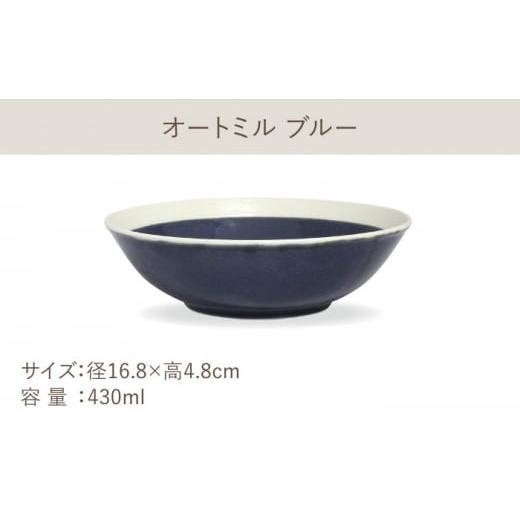 ふるさと納税 陶磁器・漆器・ガラス 岐阜県 多治見市  美濃焼 軽量食器 TLPリムバンド ブルー マグ／ケーキ皿／ オートミル／9インチ クープ ペアセット 井澤…の画像