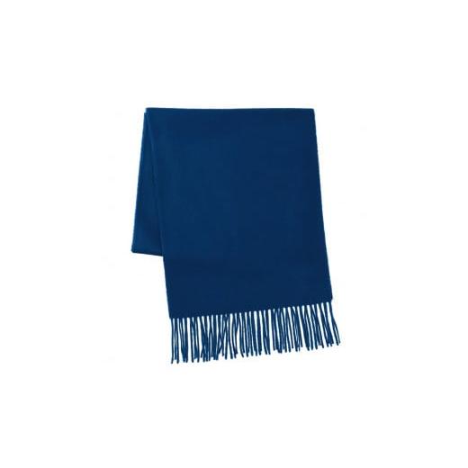 ふるさと納税 小物 ストール・マフラー 大阪府 泉大津市 カシミヤ100% ウェーブマフラー ブルー|高級素材 軽量 なめらかな肌触り 寒さ対策 確かな技術 日本製…