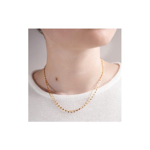 ふるさと納税 アクセサリー ネックレス 山梨県 甲府市 甲府ジュエリー K24 pure gold／ピュアゴールド 2連ネックレス 0014199_7