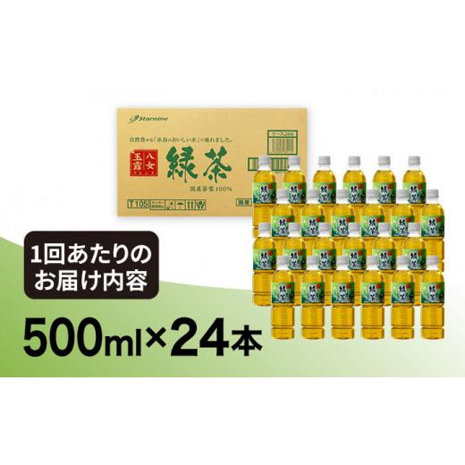 ふるさと納税 お茶類 緑茶（飲料） 福岡県 糸島市  全6回定期便 八女 玉露入り 緑茶 500ml × 24本 糸島市 ／ スターナイン お茶 ペットボトル ARM016_3