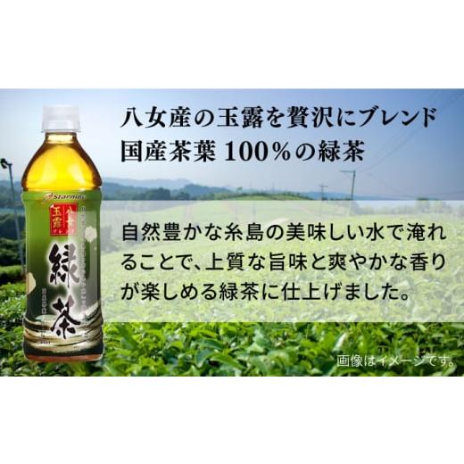 ふるさと納税 福岡県 糸島市 【全12回定期便】八女 玉露入り 緑茶 500ml × 24本  糸島市 ／ スターナイン お茶 ペットボトル [ARM017]｜furusatochoice｜03