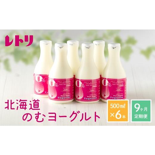 ふるさと納税 菓子 ヨーグルト 北海道 中標津町  定期便：全9回 のむヨーグルト 500ml 4本 食べるヨーグルト 6個 ゴーダチーズ 125g ヨーグルト チーズ 健康 …_1