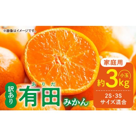 ふるさと納税 果物類 みかん 和歌山県 湯浅町 DZ6033_ ふるさと納税 2026年先行予約 ご家庭用 有田みかん 和歌山 小玉(2S,3Sサイズ混合) 約3kg | 