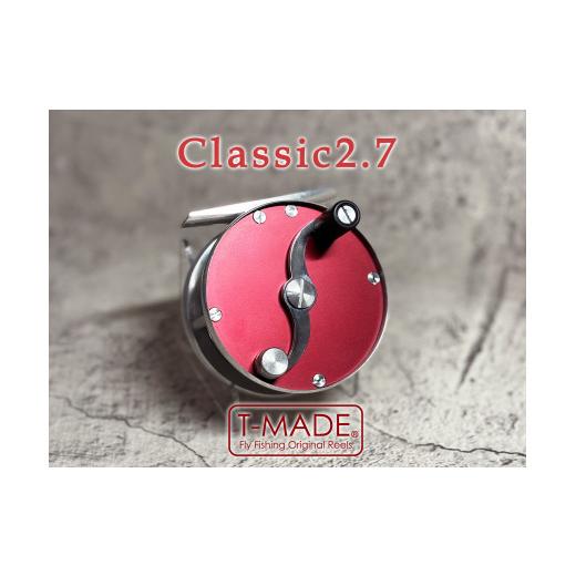 ふるさと納税 フィッシング リール 埼玉県 草加市 レッド T-MADE　Classic2.7リール　釣り リール フィッシング 渓流釣り | 埼玉県 草加市 釣り 釣り道具 釣…_1