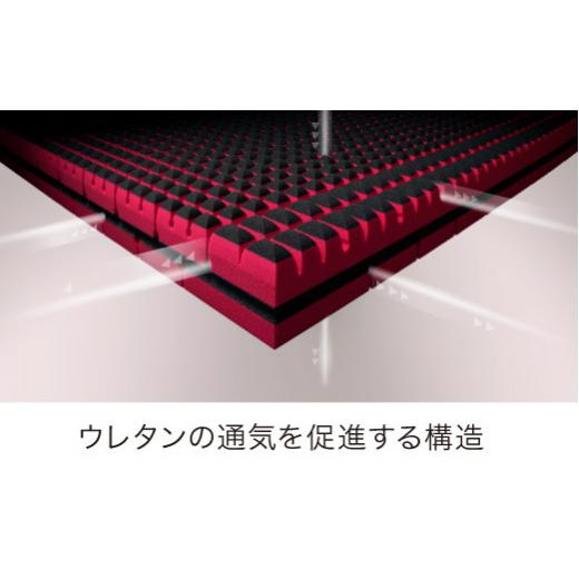 ふるさと納税 タオル・寝具 滋賀県 近江八幡市 nishikawa／西川 エアー SX マットレス レギュラー ダブル サイズ 配色:レッド P298Wの画像
