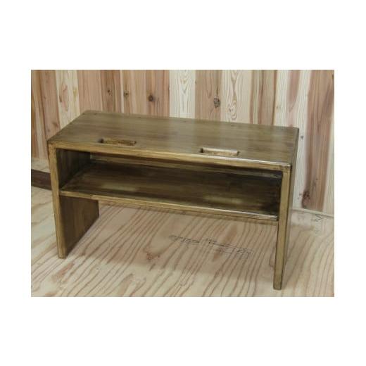 ふるさと納税 雑貨・日用品 インテリア 大阪府 泉南市 手作り 木製 ベンチ 選択カラー:ウォルナット 007B-102 ウォルナット