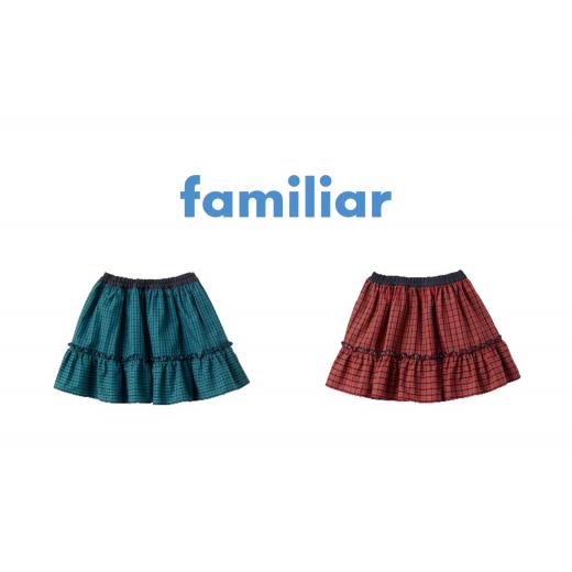 ふるさと納税 服 子ども 兵庫県 西脇市 ファミリア(familiar) リバーシブルスカート(240482) カラー:XB・サイズ:90 カラー:XB・サイズ:90(寄附金額…