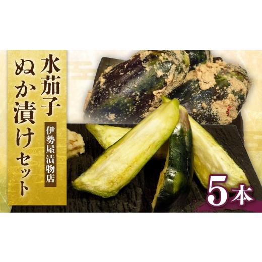 ふるさと納税 加工品等 漬物 大阪府 熊取町 水茄子ぬか漬けセット(5本)ぬか漬け 水茄子 水なす 水ナス 泉州水茄子 漬物 泉州特産 泉州特産物 大阪府 熊取町