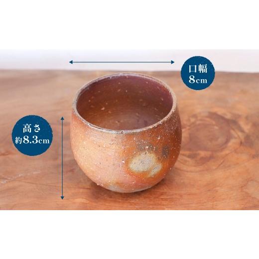 ふるさと納税 食器・グラス 愛媛県 上島町 備前焼 フリーカップ(中)・サンギリ f1-001の画像