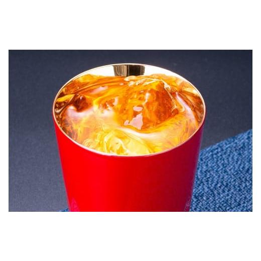 ふるさと納税 食器・グラス タンブラー 新潟県 村上市 漆塗り ステンレス タンブラー 朱 260ml 1071004の画像
