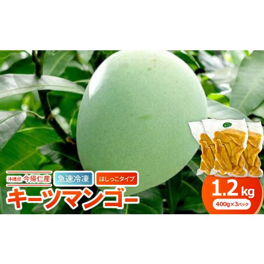 ふるさと納税 マンゴー 沖縄県 今帰仁村 急速冷凍・はしっこタイプ 今帰仁産のキーツマンゴー1.2kg(400g×3P) 1573306