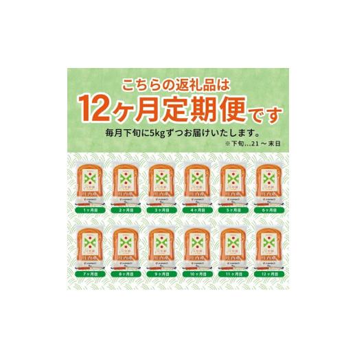 【中古品 】 ふるさと納税 山形県 酒田市 SJ0019　【12回定期便】特別栽培米 つや姫　5kg×12回(計60kg) JM 【YWU1158170869】(40800円)