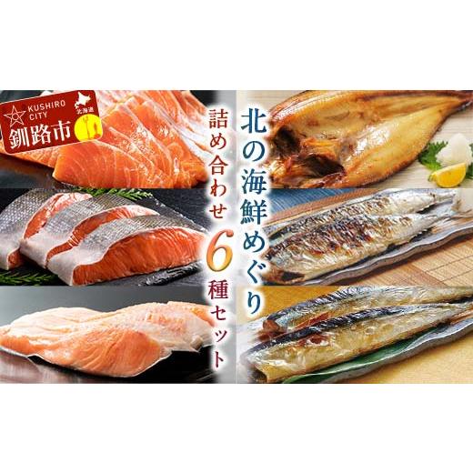 ふるさと納税 魚貝類 鮭 北海道 釧路市 通常発送 海鮮 詰め合わせ 6種セット 北の海鮮めぐり 鮭 サーモン さんま ほっけ 干物 刺身 紅鮭 銀鮭 開きホッケ セッ…