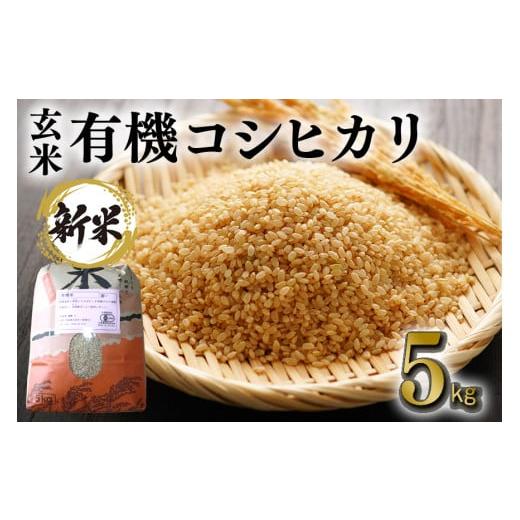 ふるさと納税 茨城県 石岡市 (G353) [令和5年産]有機コシヒカリ玄米5kg