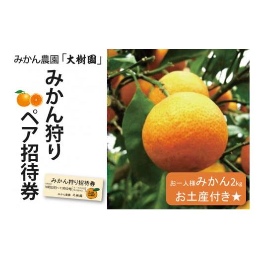 ふるさと納税 果物類 みかん 埼玉県 春日部市 みかん狩り ペア招待券(お土産付き) 果物 フルーツ狩り 有機栽培 バリアフリー 春日部市 埼玉県 (CH001-1 )