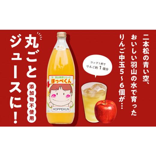 ふるさと納税 福島県 二本松市 羽山のりんご ほっぺくん 大瓶（1L）6本入り【羽山果樹組合】｜furusatochoice｜04