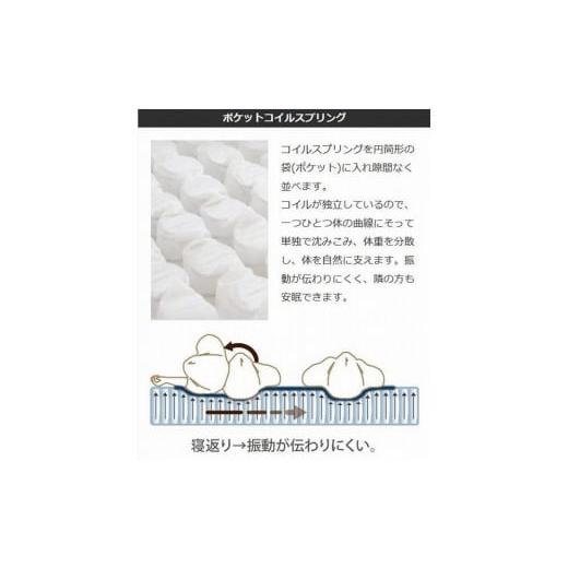 ふるさと納税 タオル・寝具 福岡県 大川市 セミダブルサイズ リクライニングベッド対応 国産ポケットコイルマットレス グランムーヴマイルド_5