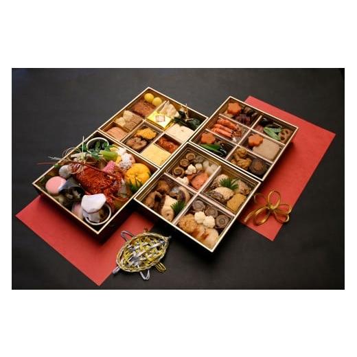 ふるさと納税 おせち 神奈川県 藤沢市 おせち 4段重 約 4〜5人前 引換券 店頭 引き渡し 特選 豪華 湘南 老舗 料亭 期間限定 数量限定 新年 お節 お祝い 贅沢 …