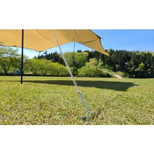ふるさと納税 アウトドアグッズ 新潟県 三条市 ハンマー不要の回転式ペグ くるくるペグ 8本セット ステンレス製 燕三条製 防災用品 テントペグ キャンプ用品 …