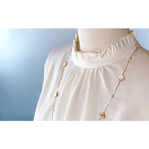 ふるさと納税 アクセサリー 三重県 志摩市 ロングステーションネックレス(白蝶貝) / あこや ネックレス 真珠 伊勢志摩 志摩 アクセサリー ギフト パール ベ…