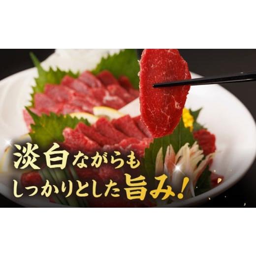 ふるさと納税 馬肉 熊本県 山鹿市  6回定期便 赤身馬刺し 計600g（6pc）＋タレ大 馬刺し 赤身 赤身馬刺し 熊本 肉 馬肉 馬 熊本県 特産品 タレ付き馬刺し 真空…の画像