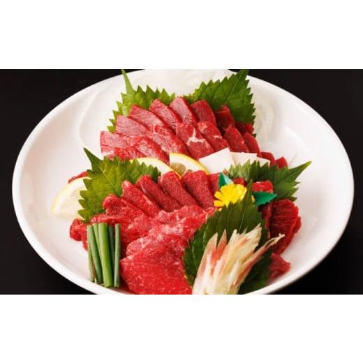 ふるさと納税 馬肉 熊本県 山鹿市  6回定期便 赤身馬刺し 計600g（6pc）＋タレ大 馬刺し 赤身 赤身馬刺し 熊本 肉 馬肉 馬 熊本県 特産品 タレ付き馬刺し 真空…の画像