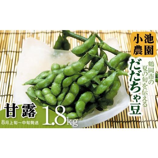 ふるさと納税 豆類 枝豆 山形県 鶴岡市 令和8年産先行予約 鶴岡の夏の旬を伝える 小池農園のだだちゃ豆 甘露 1.8Kg(600g×3袋)K-832