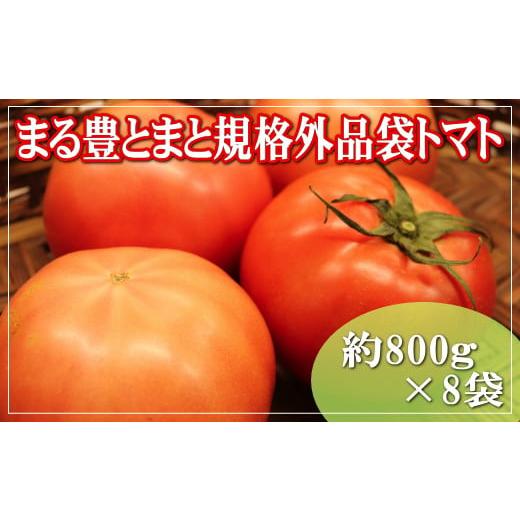 ふるさと納税 広島県 神石高原町 まる豊とまと規格外品袋トマト(800g×8袋)