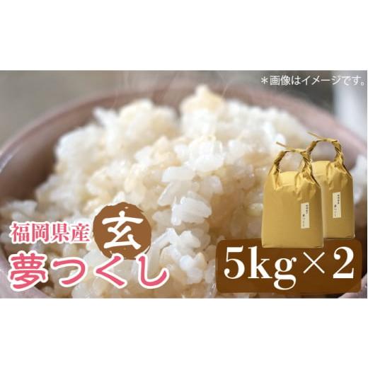 ふるさと納税 福岡県 築上町 福岡の食卓ではおなじみの人気のお米「夢つくし」5kg×2袋 [10kg] [玄米][築上町][株式会社ベネフィス] [ABDF034] 17000円