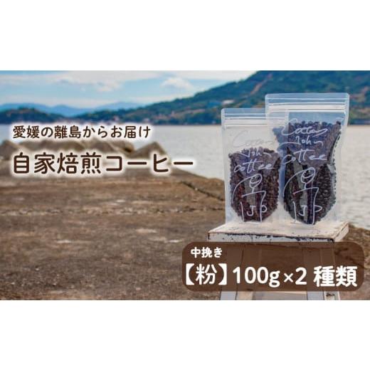 ふるさと納税 コーヒー コーヒー豆 愛媛県 松山市 中挽き 100g×2種類 おまかせ 自家焙煎コーヒー 選べる 自家焙煎 珈琲 コーヒー 愛媛県 松山市 中挽き 100g…